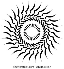 Abstract vector design in black color. Perfect for corporate, background, t-shirt