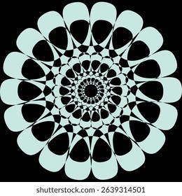 Abstract vector design in black color.