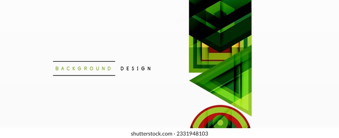 Abstract vector design blends triangles, hexagons, and circles, creating a harmonious composition of geometric shapes that's visually captivating