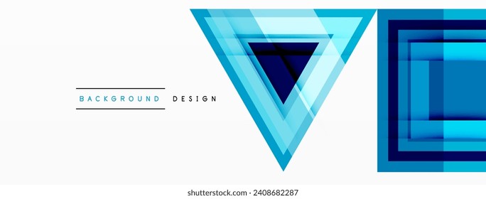 Abstract vector design blends triangles, hexagons, and circles, creating a harmonious composition of geometric shapes that's visually captivating