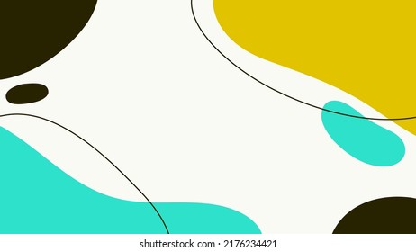 Abstract vector design colourful background. Abstract organic shapes and outlines.