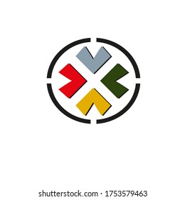 abstract vector design for a company and business logo