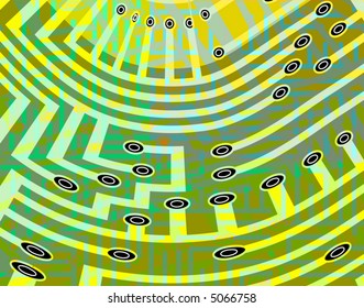 Resumen del diseño vectorial de las conexiones en una placa de circuito