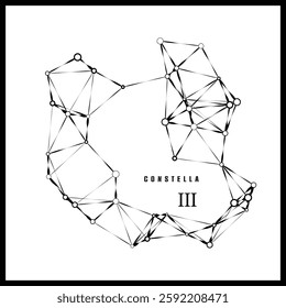 Abstract vector design - Constellation on white background