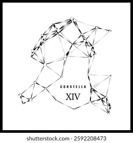 Abstract vector design - Constellation on white background