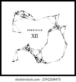 Abstract vector design - Constellation on white background