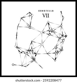 Abstract vector design - Constellation on white background