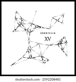 Abstract vector design - Constellation on white background