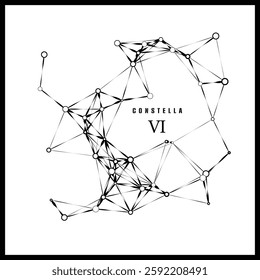 Abstract vector design - Constellation on white background