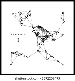 Abstract vector design - Constellation on white background