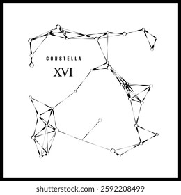 Abstract vector design - Constellation on white background