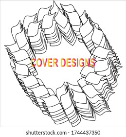 diseño de vector abstracto para la portada