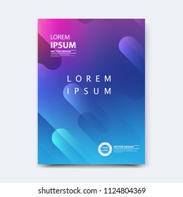 Abstract vector design for cover, poster, banner, flayer, business card, magazine annual report, title page, brochure template layout or booklet .A4 size with geometric shapes on white background