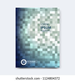 Abstract vector design for cover, poster, banner, flayer, business card, magazine annual report, title page, brochure template layout or booklet .A4 size with geometric shapes on white background