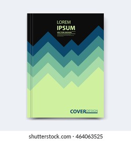 Abstract vector design for cover, poster, banner, flayer, business card, magazine annual report, title page, brochure template layout or booklet .A4 size with geometric shapes on white background.