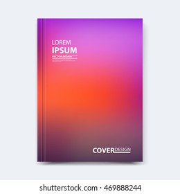 Abstract vector design for cover, poster, banner, flayer, business card, magazine annual report, title page, brochure template layout or booklet A4 size blurred backdrop
