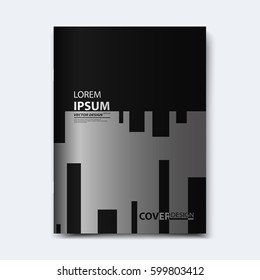 Abstract vector design for cover, poster, banner, flayer, business card, magazine annual report, title page, brochure template layout or booklet .A4 size with geometric shapes on white background.