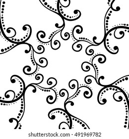 Vector Drawing Tentacles Line Art Landscape Stock Vector (Royalty Free ...