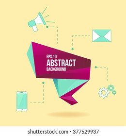 Abstract Vector Design Element With Icons