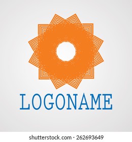 Abstract Vector  Design Element. . Logo design. Colorful Spring Flower.