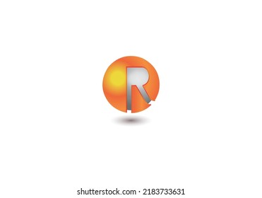 Abstraktes Vectordesign-Element - Vorlage für Logo des Metal R