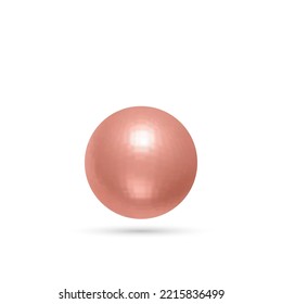 
Abstract vector design element. Pearl with shadow.