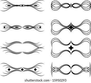 Abstract vector design elements