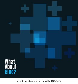 Abstract vector design elements with cross