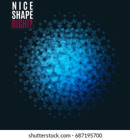 Abstract vector design elements with cross