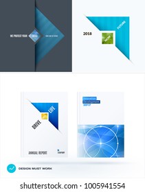 Abstract vector design elements for graphic layout