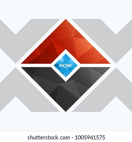 Abstract vector design elements for graphic layout