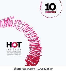 Abstract vector design elements for graphic poster