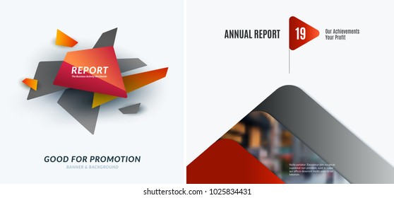 Abstract vector design elements for graphic layout. Creative modern colourful business background template for holiday