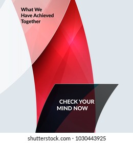 Abstract vector design elements for graphic template. Creative modern business background. Colourful rounded shapes with effect