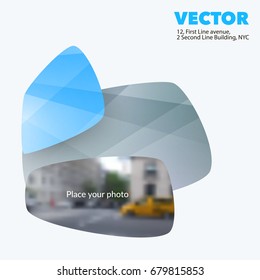 Abstract vector design elements for graphic layout. Modern business background template with grey soft, rounded shapes for tech, innovative technology.