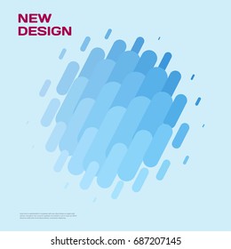 Abstract vector design elements for graphic layout.