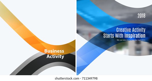 Abstract vector design elements for graphic layout.