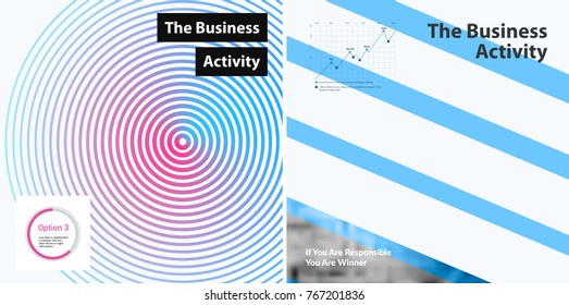 Abstract vector design elements for graphic layout.