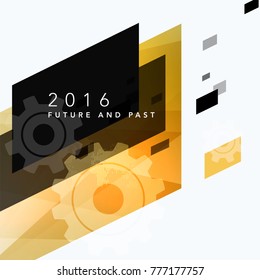 Abstract vector design elements for graphic layout