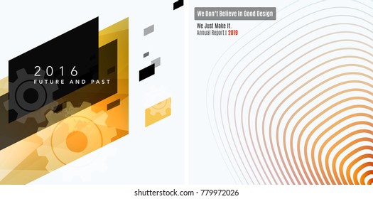 Abstract vector design elements for graphic layout