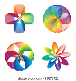 Abstract vector design elements set. EPS8