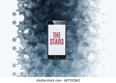 Abstract vector design elements with stars for fun