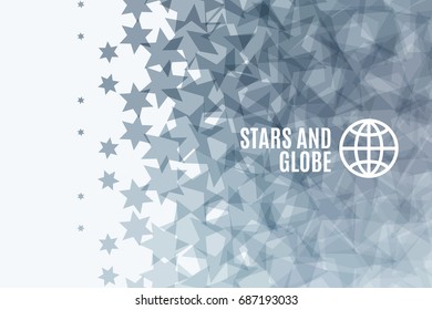 Abstract vector design elements with stars for fun