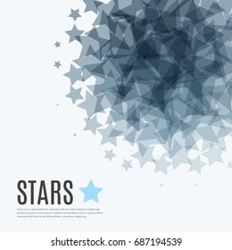 Abstract vector design elements with stars for fun