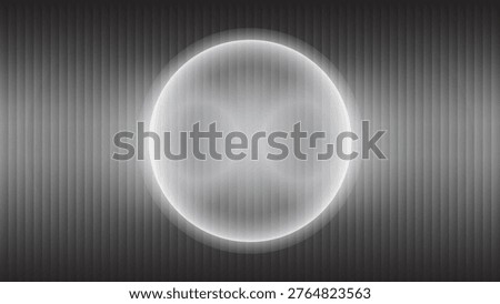 Abstract vector design featuring a glowing circle against a dark, vertically striped background, creating a modern and futuristic aesthetic.