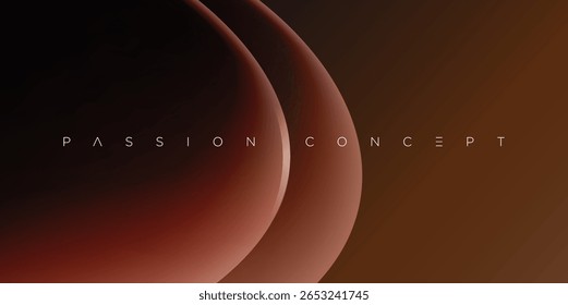 Design vetorial abstrato com formas vermelhas brilhantes suaves com gradientes em camadas na tela escura. Perfeito para marcas de luxo, visuais digitais modernos e apresentações elegantes e elegantes.