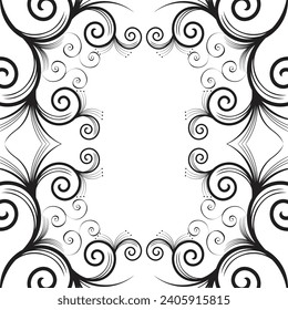 abstract vector design frame, Vector abstract frame.