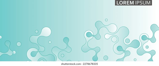 Abstract vector design with geometric connect Molecules creative graphic shapes Medicine and biology dna element