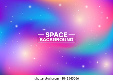 Abstract vector design gradient blue, Yellow,  pink and purple color background. Eps10
