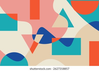Illustration de conception d'Image vectorielle Abstrait: art harmonieux des triangles colorés